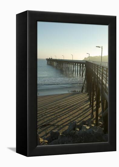 San Simeon Pier, California-Natalie Tepper-Framed Stretched Canvas