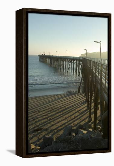 San Simeon Pier, California-Natalie Tepper-Framed Stretched Canvas