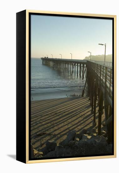 San Simeon Pier, California-Natalie Tepper-Framed Stretched Canvas