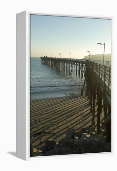 San Simeon Pier, California-Natalie Tepper-Framed Stretched Canvas