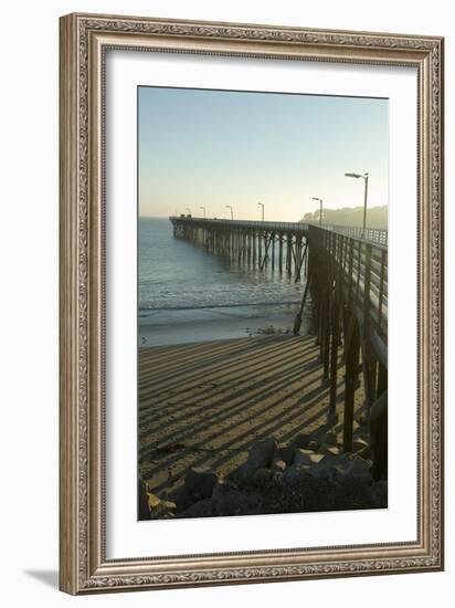 San Simeon Pier, California-Natalie Tepper-Framed Photo