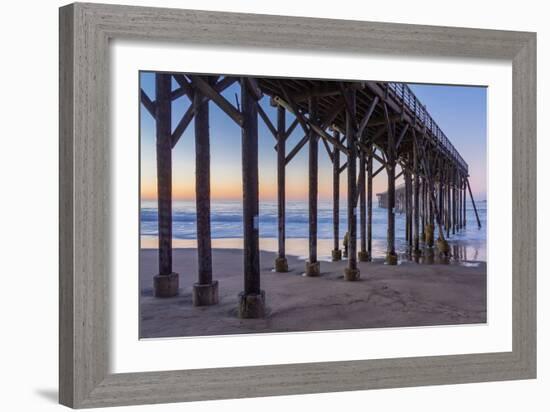 San Simeon Pier II-Lee Peterson-Framed Photo