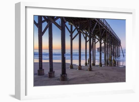 San Simeon Pier II-Lee Peterson-Framed Photo