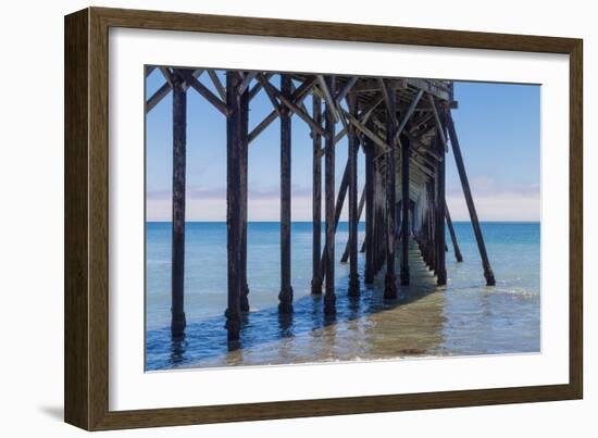San Simeon Pier III-Lee Peterson-Framed Photo