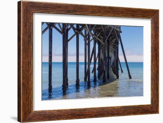 San Simeon Pier III-Lee Peterson-Framed Photo