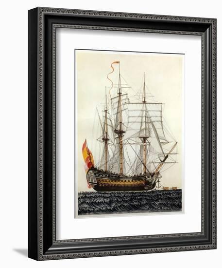 San Telmo, Spanish ship, 17th century-null-Framed Giclee Print