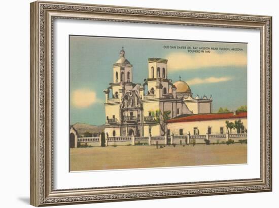 San Xavier del Bac Mission, Tucson, Arizona-null-Framed Art Print