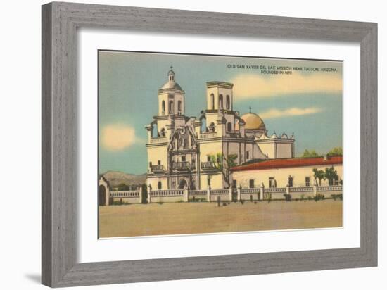 San Xavier del Bac Mission, Tucson, Arizona-null-Framed Art Print