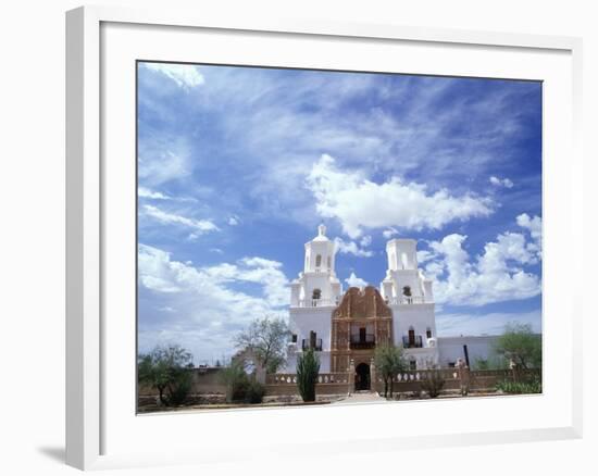 San Xavier del Bac Mission-Jim Zuckerman-Framed Photographic Print