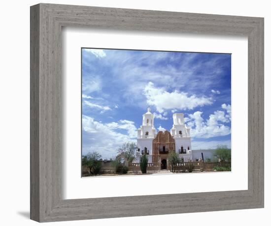 San Xavier del Bac Mission-Jim Zuckerman-Framed Photographic Print