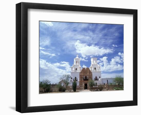 San Xavier del Bac Mission-Jim Zuckerman-Framed Photographic Print