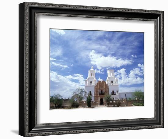 San Xavier del Bac Mission-Jim Zuckerman-Framed Photographic Print