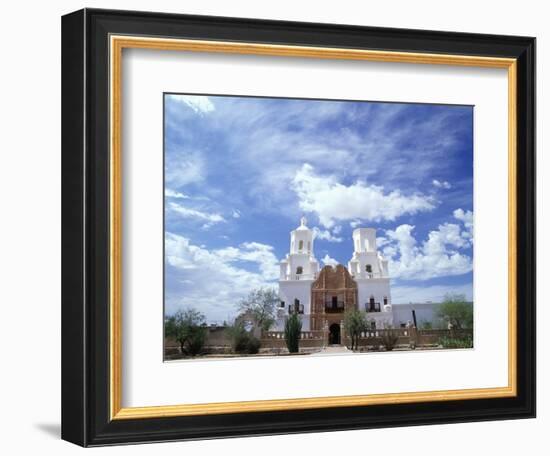 San Xavier del Bac Mission-Jim Zuckerman-Framed Photographic Print