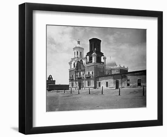 San Xavier Mission under a Clear Arizona Sky-null-Framed Photographic Print