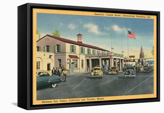 San Ysidro Border Station, California-null-Framed Stretched Canvas