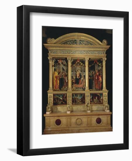 San Zeno Altarpiece, Ca 1456-1460-Andrea Mantegna-Framed Giclee Print