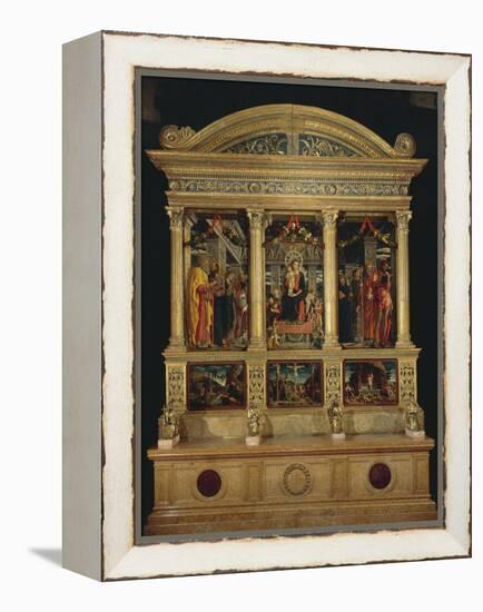 San Zeno Altarpiece, Ca 1456-1460-Andrea Mantegna-Framed Premier Image Canvas