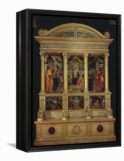 San Zeno Altarpiece, Ca 1456-1460-Andrea Mantegna-Framed Premier Image Canvas