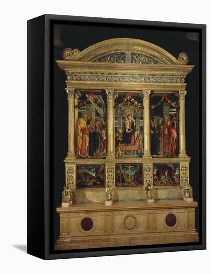 San Zeno Altarpiece, Ca 1456-1460-Andrea Mantegna-Framed Premier Image Canvas