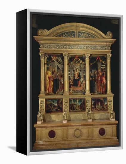 San Zeno Altarpiece, Ca 1456-1460-Andrea Mantegna-Framed Premier Image Canvas