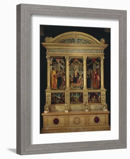 San Zeno Altarpiece, Ca 1456-1460-Andrea Mantegna-Framed Giclee Print