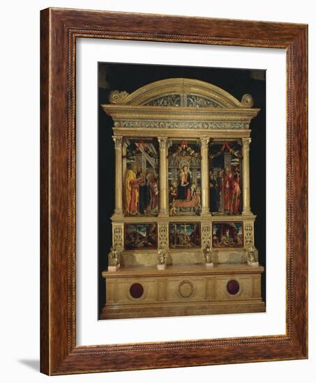 San Zeno Altarpiece, Ca 1456-1460-Andrea Mantegna-Framed Giclee Print