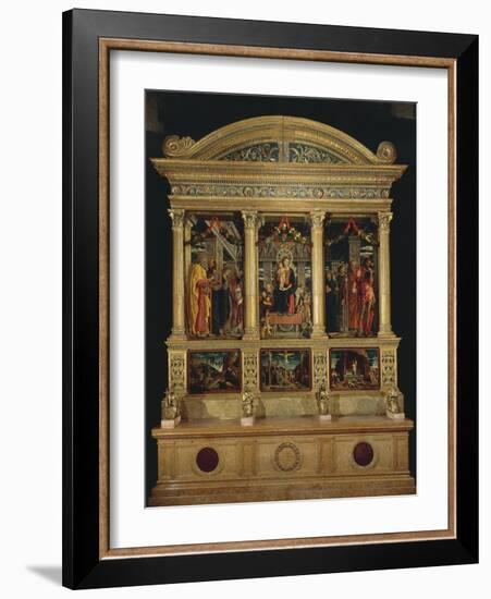 San Zeno Altarpiece, Ca 1456-1460-Andrea Mantegna-Framed Giclee Print