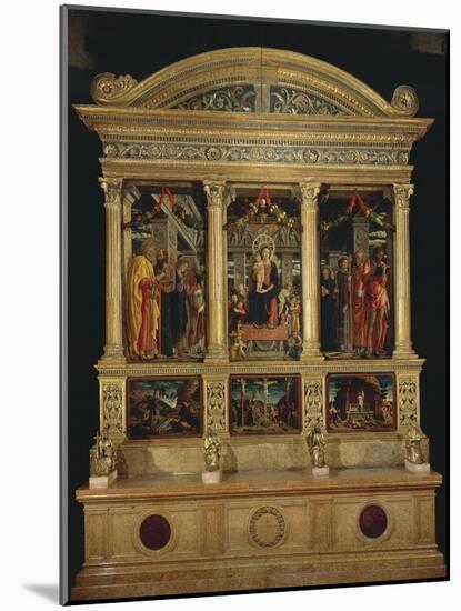 San Zeno Altarpiece, Ca 1456-1460-Andrea Mantegna-Mounted Giclee Print