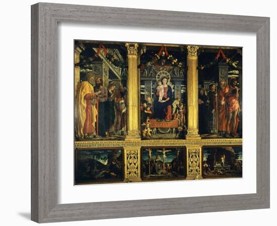 San Zeno Altarpiece-Andrea Mantegna-Framed Giclee Print