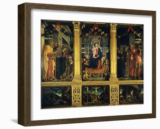 San Zeno Altarpiece-Andrea Mantegna-Framed Giclee Print