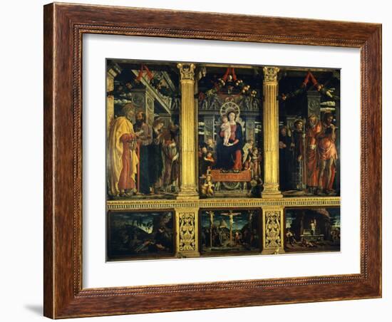 San Zeno Altarpiece-Andrea Mantegna-Framed Giclee Print