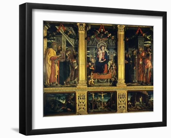 San Zeno Altarpiece-Andrea Mantegna-Framed Giclee Print