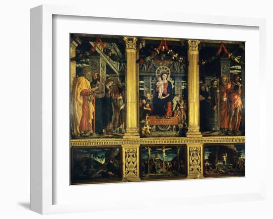 San Zeno Altarpiece-Andrea Mantegna-Framed Giclee Print