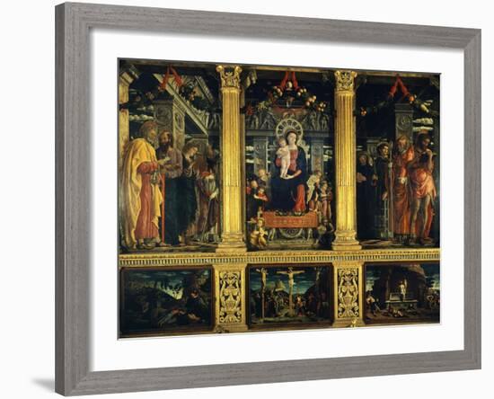 San Zeno Altarpiece-Andrea Mantegna-Framed Giclee Print