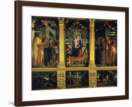 San Zeno Altarpiece-Andrea Mantegna-Framed Giclee Print