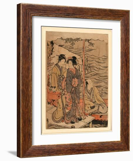 Sanbashi No Danjo-Torii Kiyonaga-Framed Giclee Print