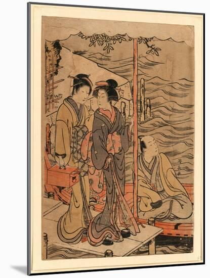 Sanbashi No Danjo-Torii Kiyonaga-Mounted Giclee Print