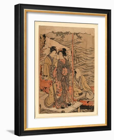 Sanbashi No Danjo-Torii Kiyonaga-Framed Giclee Print