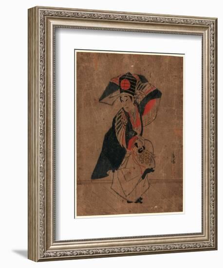 Sanbaso-Torii Kiyomitsu-Framed Giclee Print