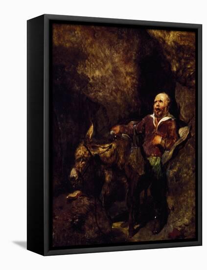 Sancho Panza and His Donkey-Edwin Henry Landseer-Framed Premier Image Canvas