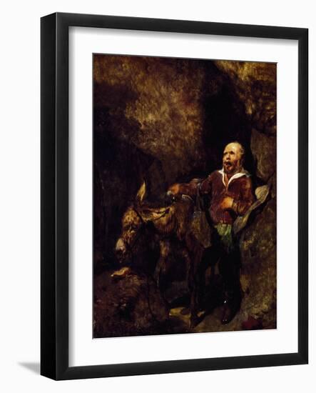 Sancho Panza and His Donkey-Edwin Henry Landseer-Framed Giclee Print