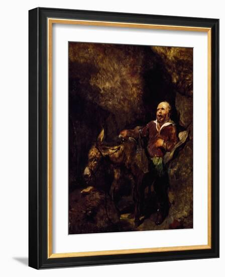 Sancho Panza and His Donkey-Edwin Henry Landseer-Framed Giclee Print