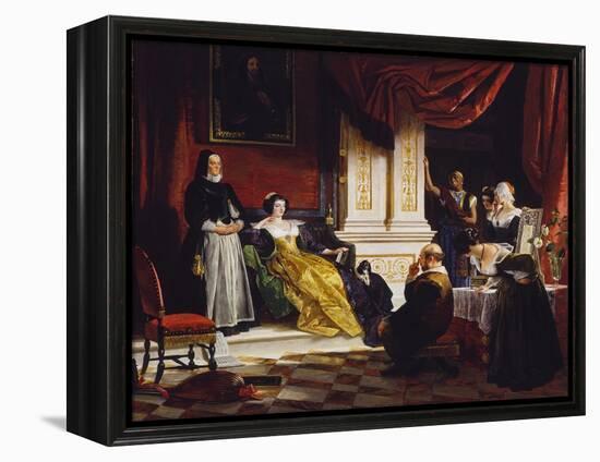 Sancho Panza in the Apartment of the Duchess-Charles Robert Leslie-Framed Premier Image Canvas
