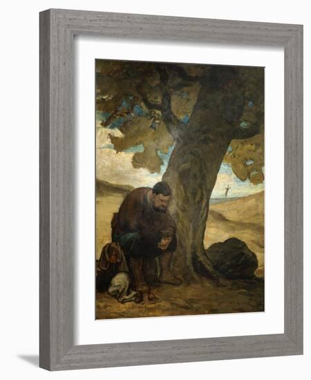 Sancho Panza-Honore Daumier-Framed Giclee Print