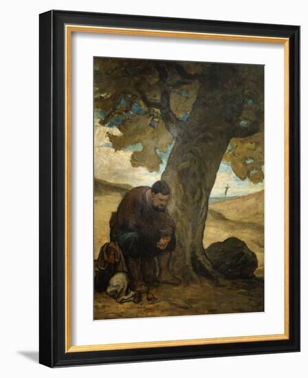 Sancho Panza-Honore Daumier-Framed Giclee Print