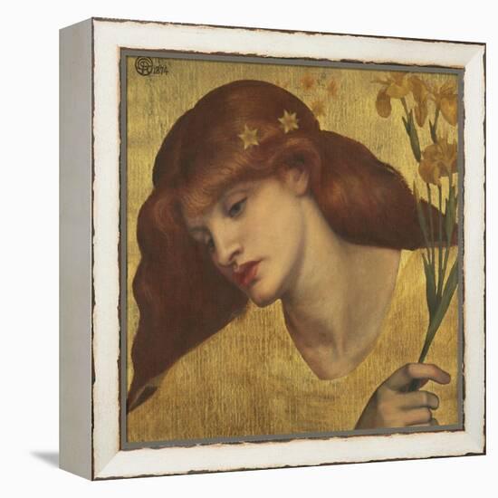 Sancta Lilias-Dante Gabriel Rossetti-Framed Premier Image Canvas