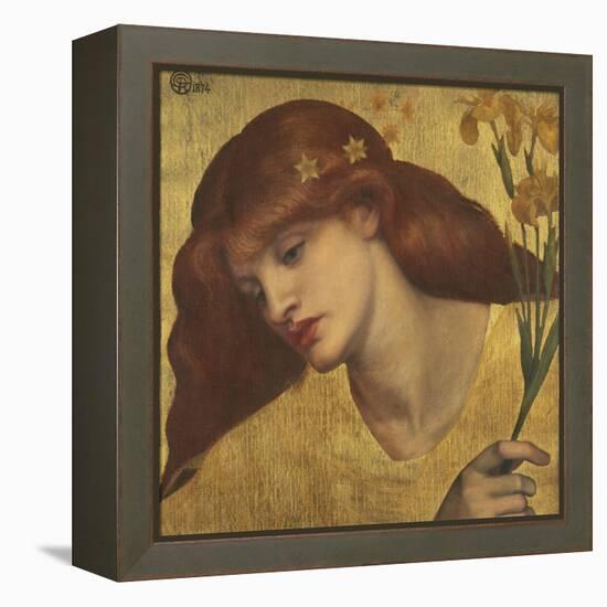 Sancta Lilias-Dante Gabriel Rossetti-Framed Premier Image Canvas