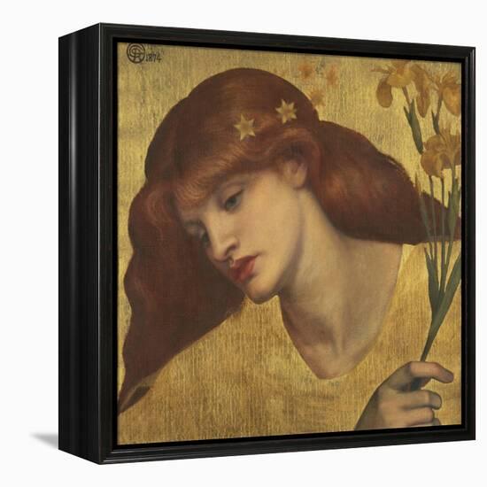 Sancta Lilias-Dante Gabriel Rossetti-Framed Premier Image Canvas