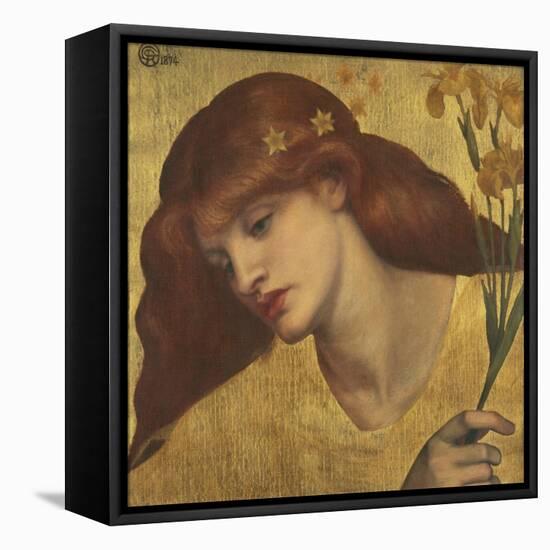 Sancta Lilias-Dante Gabriel Rossetti-Framed Premier Image Canvas