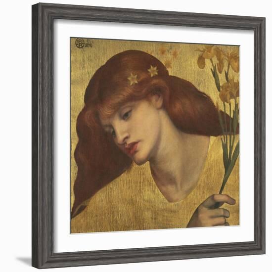 Sancta Lilias-Dante Gabriel Rossetti-Framed Giclee Print